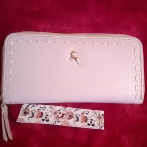 NWT - Gorgeous -Ashwood Genuine Leather Wallet Blush/Light Pink w/Gold toned **